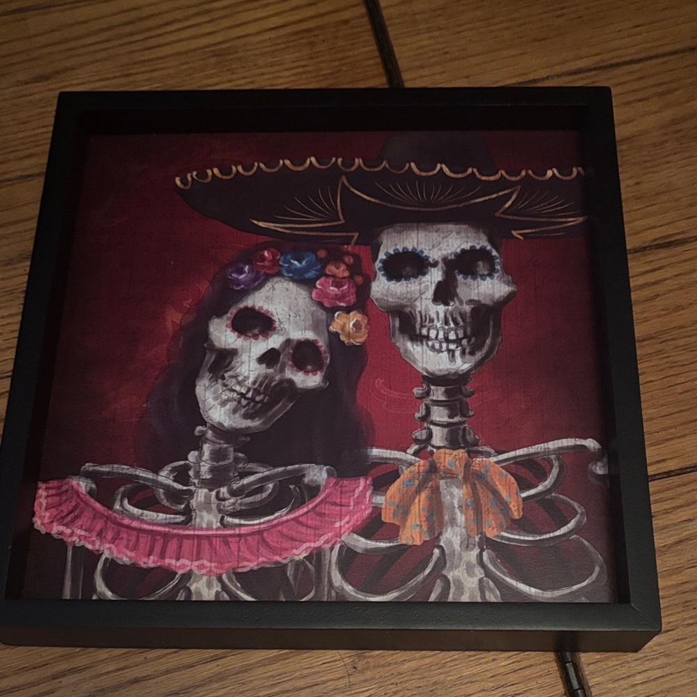 Skeleton Couple Wall Art